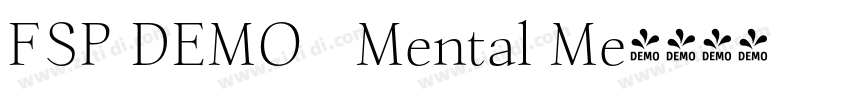 FSP DEMO   Mental Me字体转换